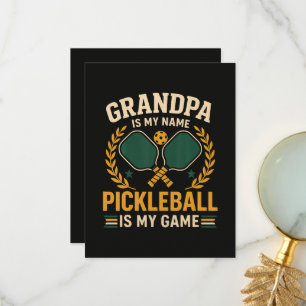 Grandpa Is My Name Thank You Card