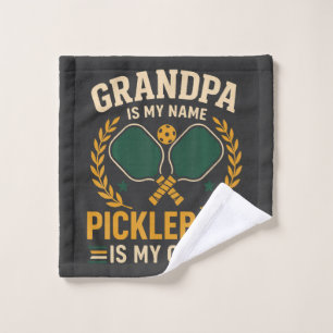 Grandpa Is My Name Wash Cloth
