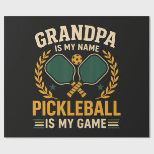 Grandpa Is My Name Wrapping Paper