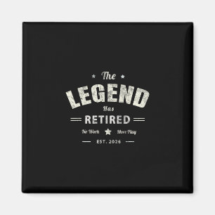 Grandpa Legend Has Retired 2026 Mother Holiday Mom Magnet