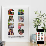 GRANDPA Letter Cutout Photo Collage Grandkids Name Poster<br><div class="desc">Create a unique letter cutout photo collage for your grandpa. Upload 8 of your favourite photos, customise the message and add your name(s). The wording currently reads "love to you today and every day [grandkids name(s)]" and you can edit this as you wish. The cutout template ensures your pictures will...</div>