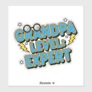 grandpa level expert (cartoon style)