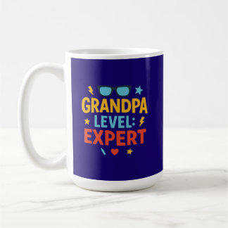 grandpa level expert (cartoon style) coffee mug