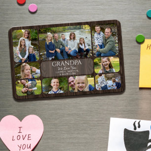 Grandpa Love You Grandchildren Photo Magnet