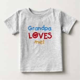 Grandpa Loves Me Baby T-Shirt