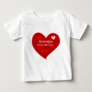 Grandpa Loves Me Lots Baby T-Shirt