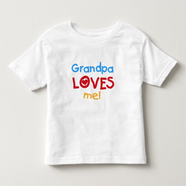 Grandpa Loves Me Tshirts and Gifts (Front)
