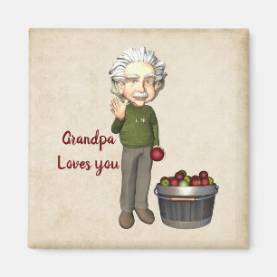 Grandpa Loves You  Magnet