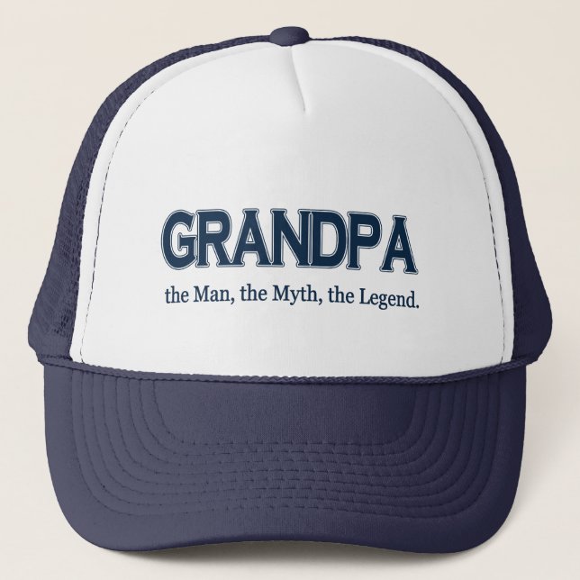 Grandpa Man Myth Legend  hat (Front)