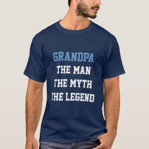 Grandpa man myth legend t shirt