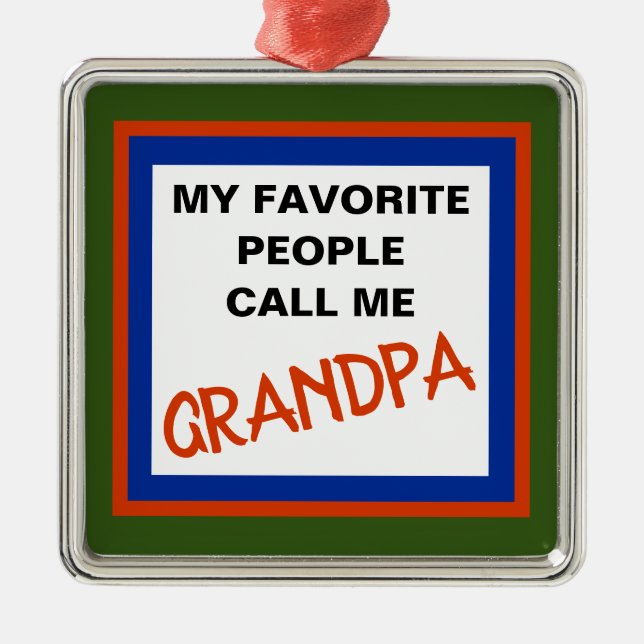 GRANDPA METAL ORNAMENT (Front)