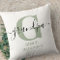 Grandpa Monogram Elegant Script Silver Green