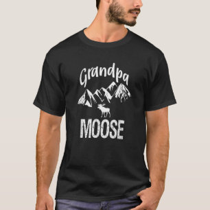 Grandpa Moose Grandfather Moose Woodland Animal Te T-Shirt