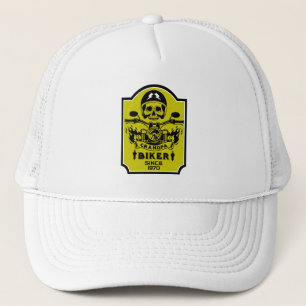 Grandpa Motorbike Rider Trucker Hat