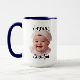 Grandpa Mug Gift - Custom Baby Face Mug