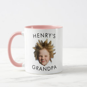 Grandpa Mug Gift, Personalised Baby Face Photo Mug