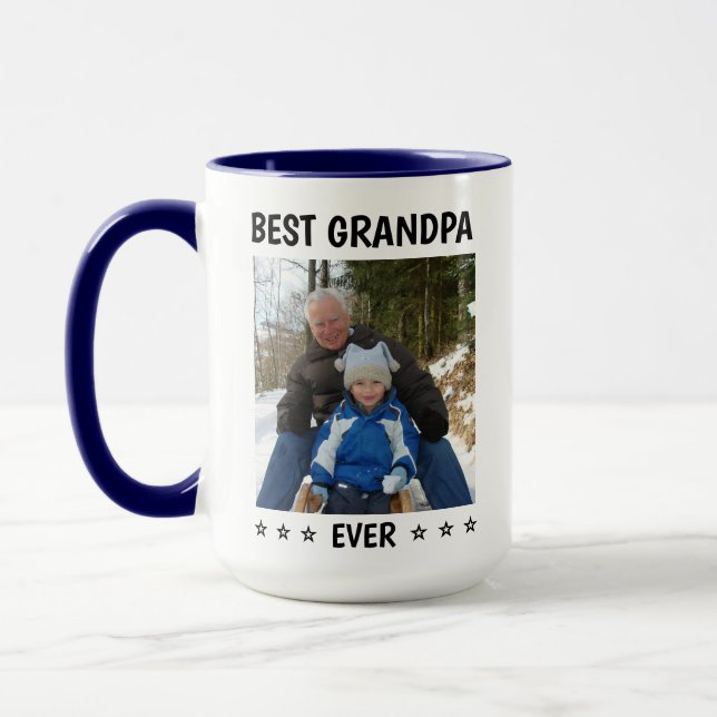 Grandpa Mug, Grandpa Gift, Best Grandpa Ever Mug,  Mug (Left)