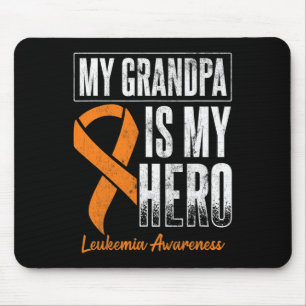 Grandpa My Hero Leukaemia Cancer Leukaemia Awarene Mouse Pad