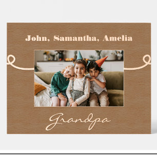 Grandpa Name Personalised wooden picture frame