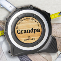 GRANDPA No One Measures Up You Personalised Wood