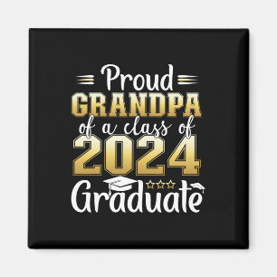 Grandpa Of A Cl Of 2024 Graduate Senior Graduation Magnet