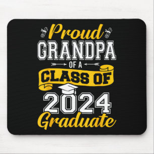 Grandpa Of A Cl Of 2024 Graduate Senior Graduation Mouse Pad