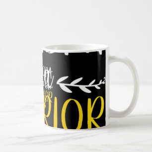 Grandpa Of A Warrior Childhood Cancer Awareness Su Coffee Mug
