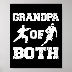 Grandpa Of Both Funny Footll And Karate Grandpa Poster