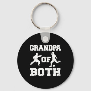 Grandpa Of Both Funny Soccer And Karate Grandpa Key Ring