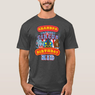 Grandpa Of Circus Birthday Kid At Carnival Party T-Shirt
