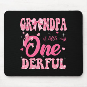 Grandpa of Little Miss Onederful 1st Birthday Girl Mouse Pad