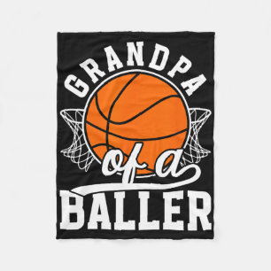 Grandpa Of Ller Sketll Grandpa Of A Sketll Player Fleece Blanket