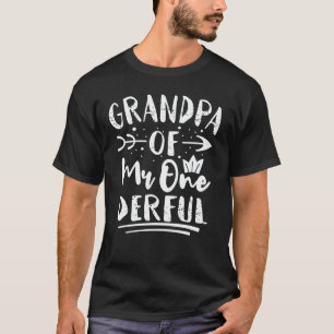 Grandpa of Mr Onederful 1st Birthday Matching T-Shirt