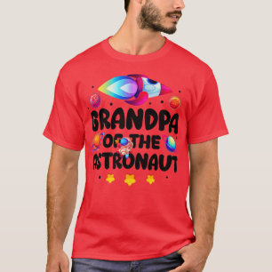Grandpa Of The Astronaut Space Theme Birthday Part T-Shirt