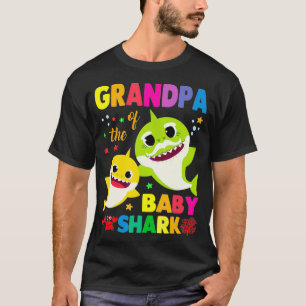 Grandpa Of The Baby Shark Birthday Grandpa Shark _ T-Shirt
