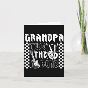 Grandpa Of The Bad Two The Bone Birthday 2 Years Card