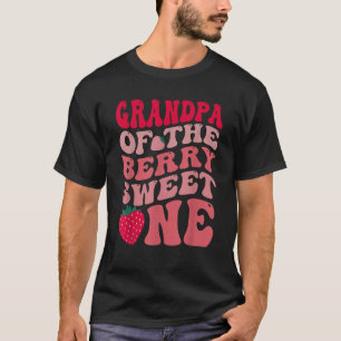 Grandpa Of The Berry Sweet One Strawberry First Bi T-Shirt