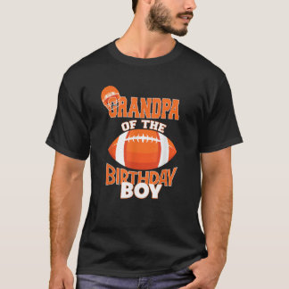 Grandpa Of The Birthday Boy American Football Kid  T-Shirt