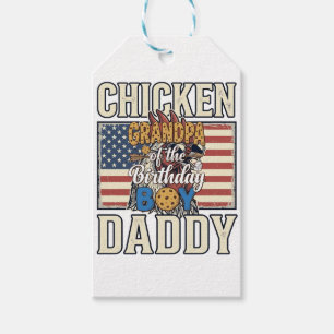 Grandpa of the Birthday Boy Cookie Milk Shirt Desi Gift Tags