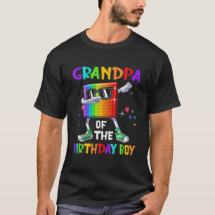 Grandpa Of The Birthday Boy Fidget Toy Pop It Birt T-Shirt
