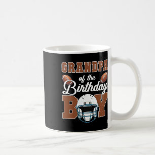 Grandpa Of The Birthday Boy Football Party Family Coffee Mug