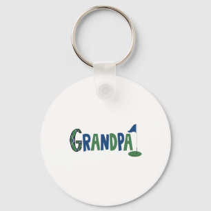 Grandpa Of The Birthday Boy Hole In One Golf Sport Key Ring