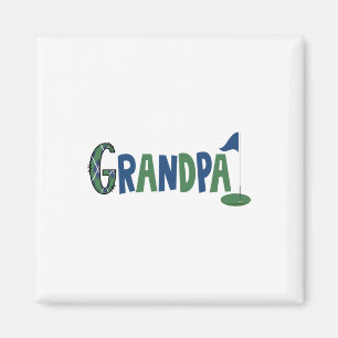 Grandpa Of The Birthday Boy Hole In One Golf Sport Magnet