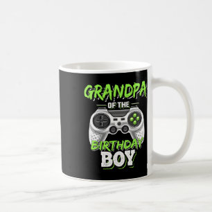 Grandpa Of The Birthday Boy Matching Video Game Bi Coffee Mug
