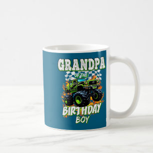 Grandpa Of The Birthday Boy Monster Truck Birthday Coffee Mug