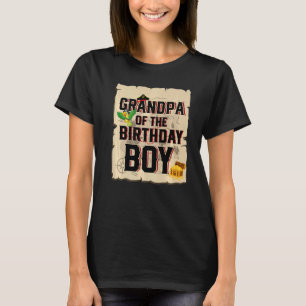 Grandpa Of The Birthday Boy  Pirate Theme 5th Bday T-Shirt