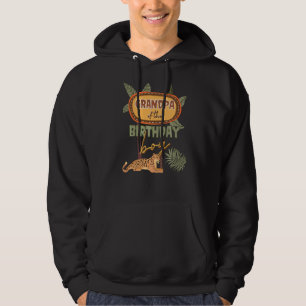 Grandpa Of The Birthday Boy Safari Theme Matching Hoodie