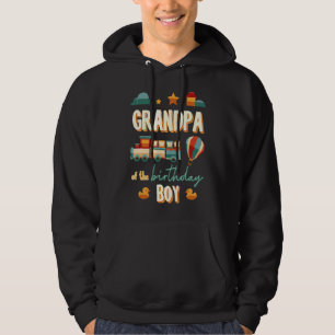 Grandpa Of The Birthday Boy Train Theme Matching F Hoodie