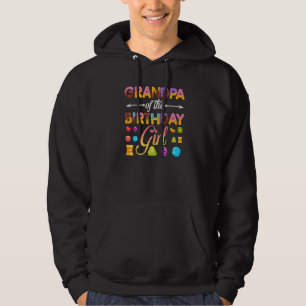 Grandpa Of The Birthday Girl Doughnut Birthday Par Hoodie