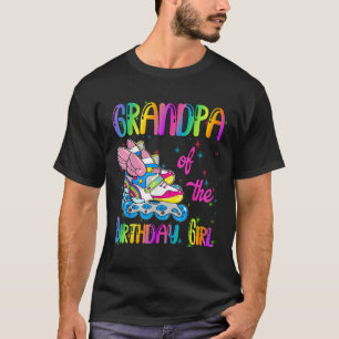 Grandpa of the Birthday girl Rolling skate Family T-Shirt